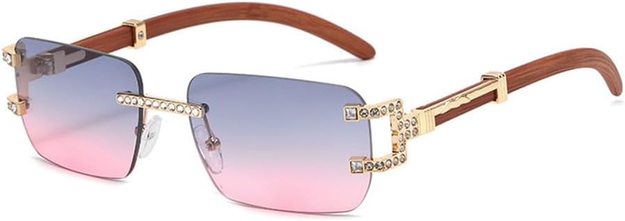 

Солнцезащитные очки UV400 с защитой от ультрафиолета — без оправы, в стиле панк с металлическим блеском, для женщин и мужчин, для бега и занятий спортом на открытом воздухе UYPTK, 02