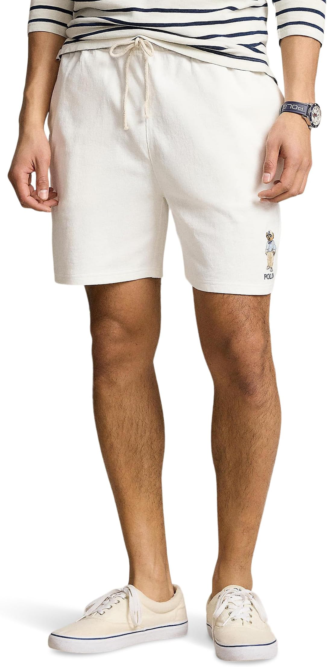 

Шорты Polo Ralph Lauren 6-Inch Polo Bear Jersey Shorts, цвет Deckwash White Hmgwy Bear