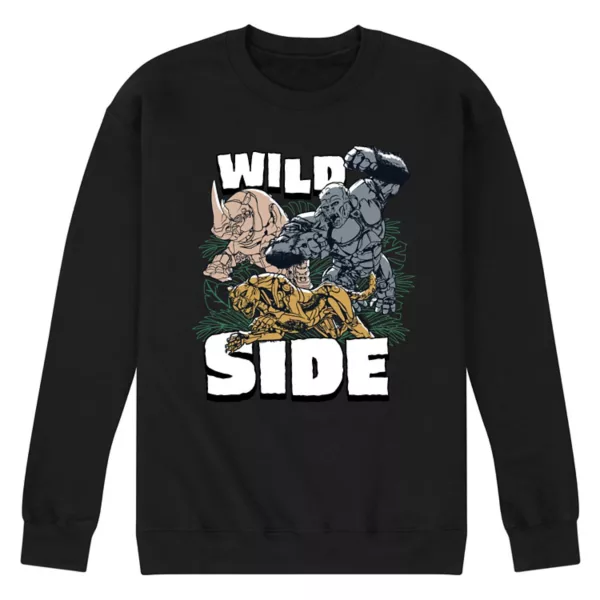 

Мужская флисовая толстовка с принтом «Wild Side» Licensed Character, черный
