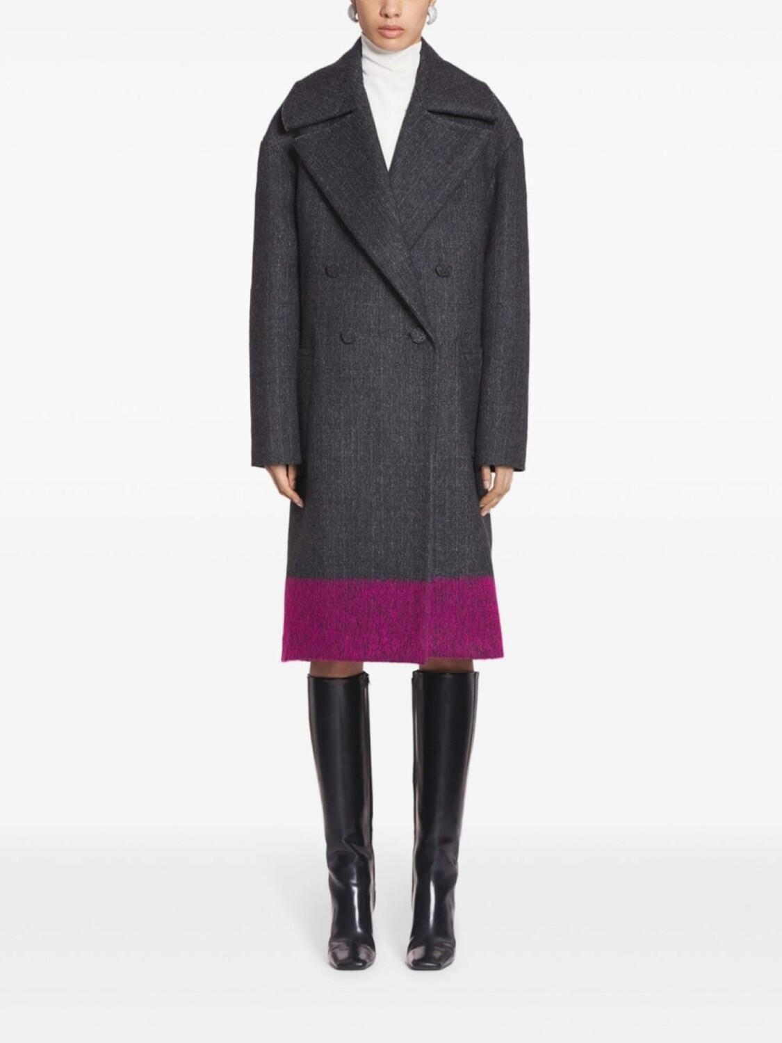 

Lanvin пальто с открытыми плечами, серый