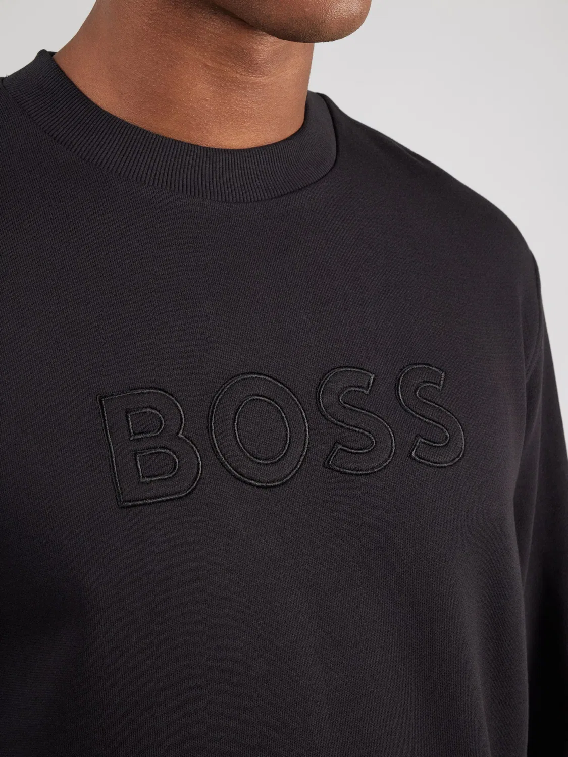 Толстовка Boss We черного цвета — фото 2