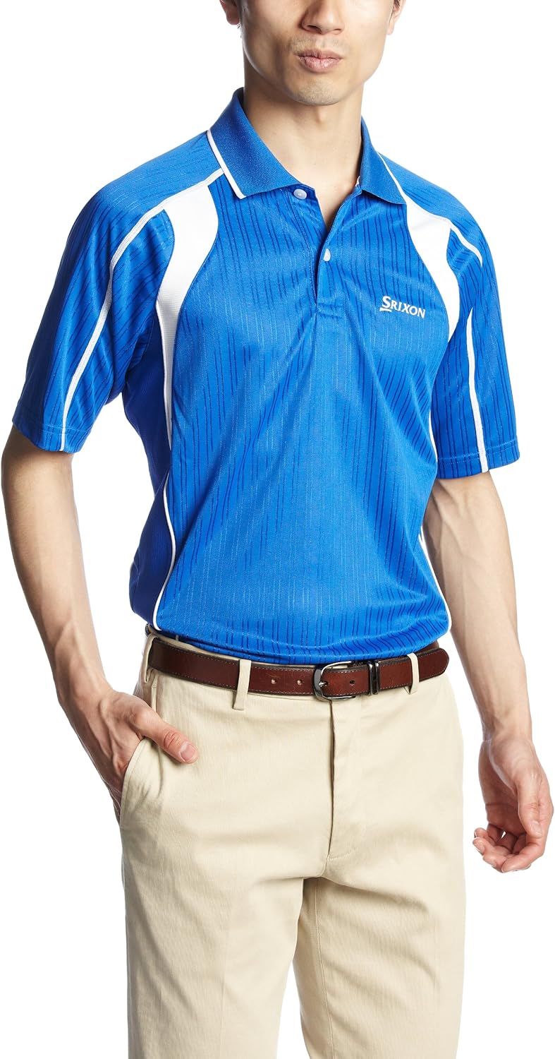 

Рубашка-поло Srixon, 3D-узор, приятная на ощупь, впитывающая влагу, быстросохнущая, защита от УФ-излучения