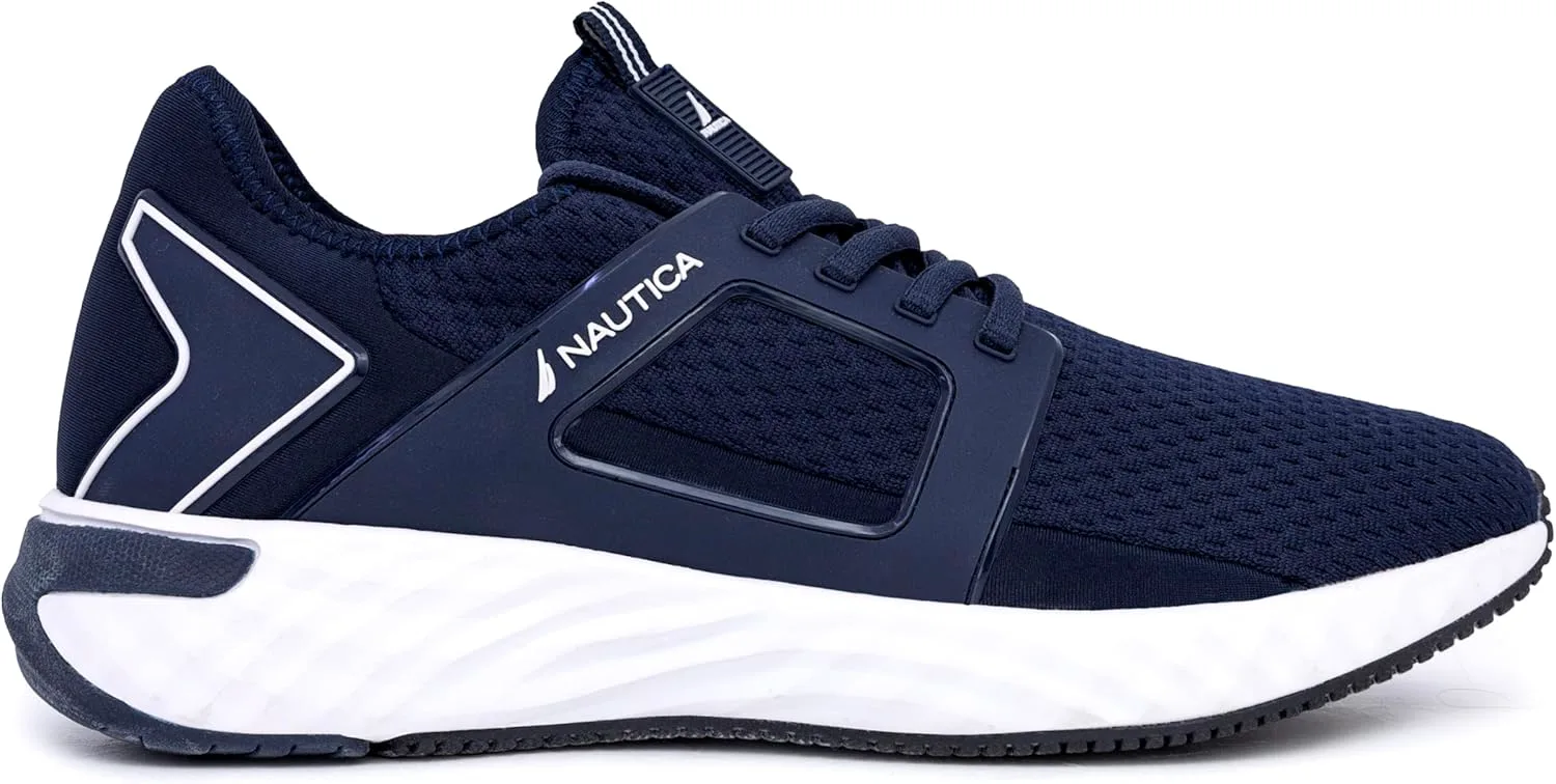 Мужские кроссовки Nautica: спортивные, удобные, повседневные обувь на шнуровке для ходьбы, белый — фото 2