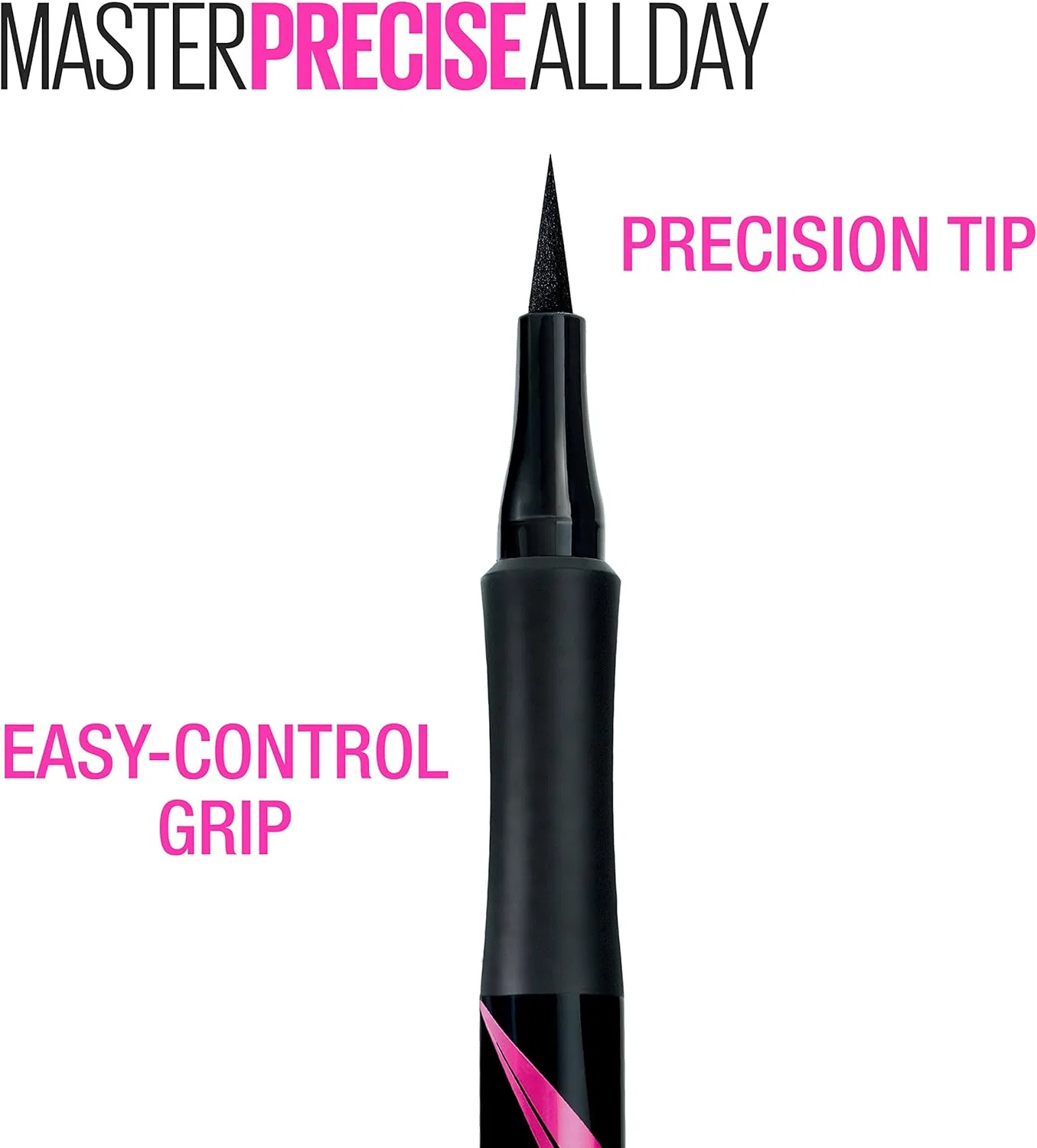 Подводка для глаз Maybelline Master Precise All Day Liquid Eyeliner, 0.034 fl. oz., черный — фото 3