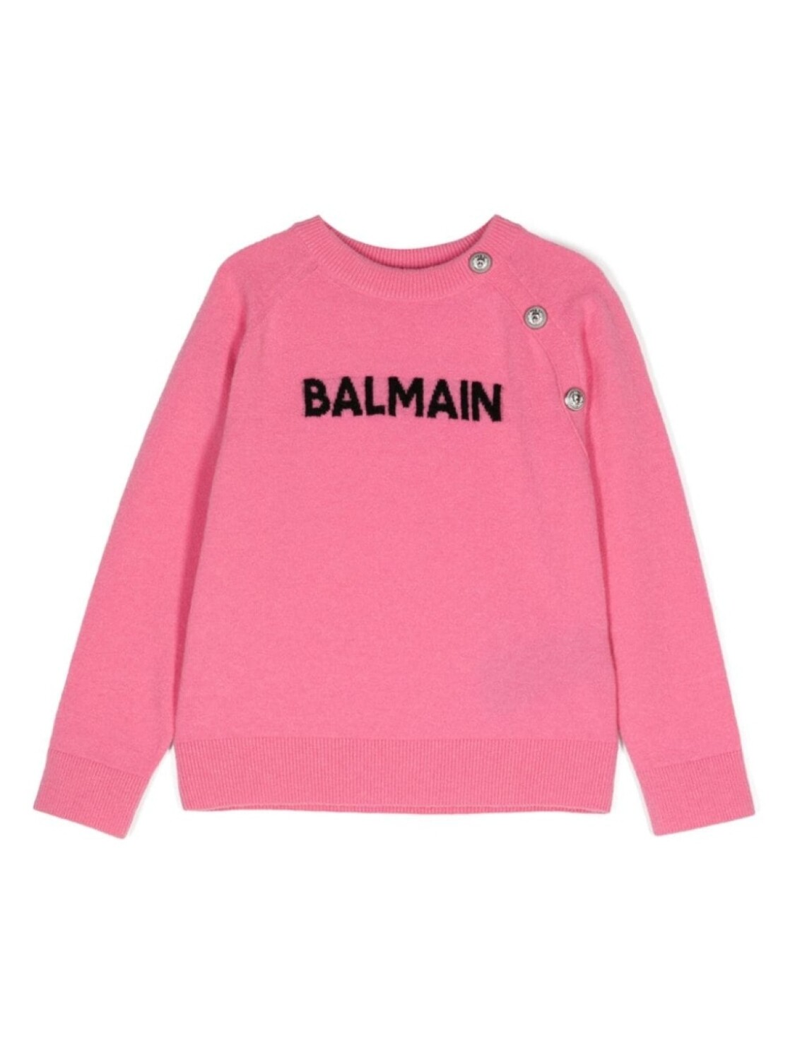 

Balmain Kids джемпер из шерсти с жаккардовым логотипом, розовый