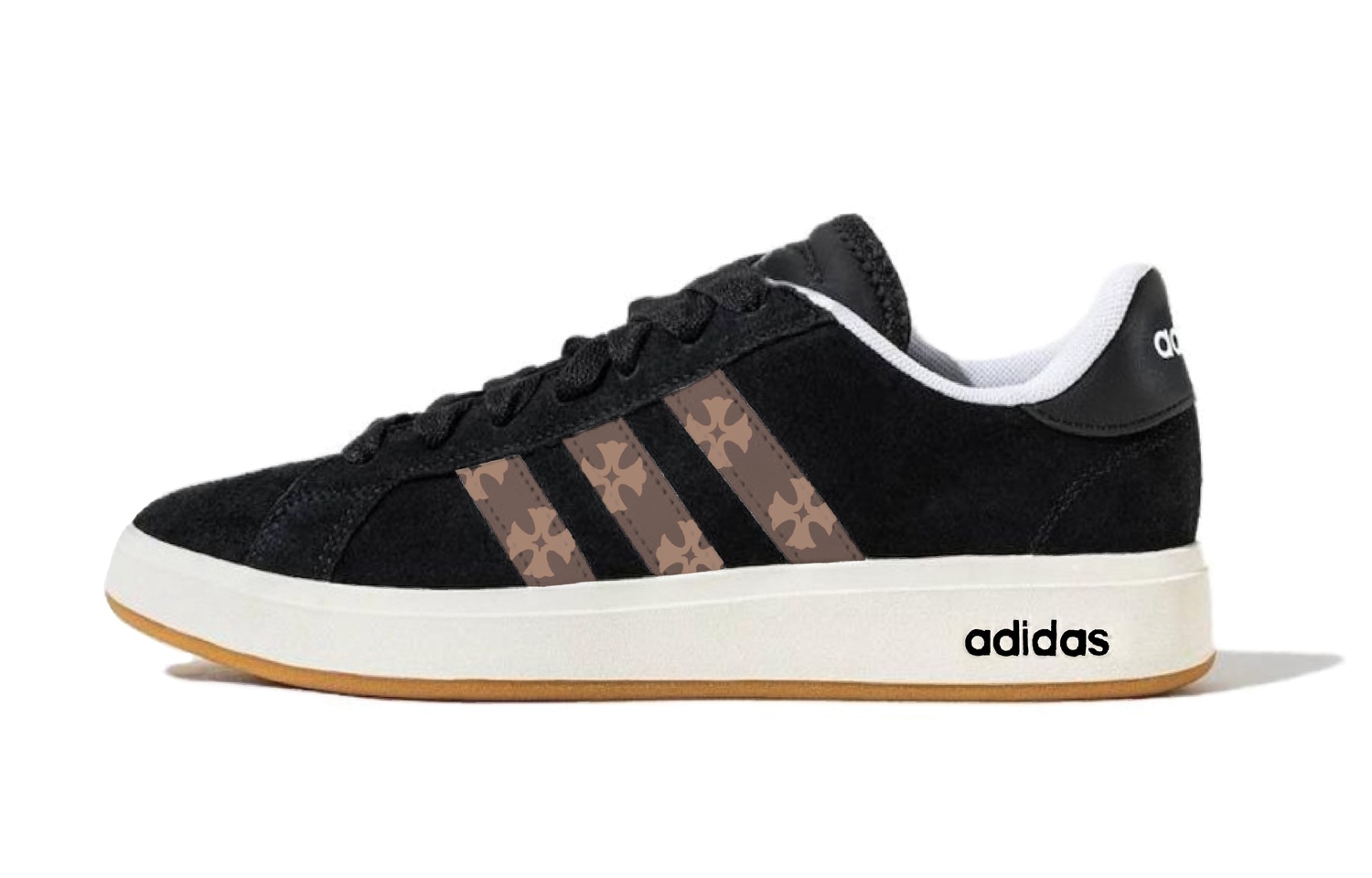 

Adidas Grand Court Base 00s Synthetic Leather Thermal Height Increasing Low top Skateboard Shoes Unisex Brown