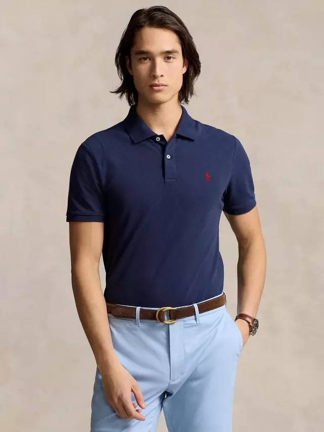 

Поло Ralph Lauren Polo Golf Ralph Lauren Tailored Fit Performance Mesh, цвет refined/navy