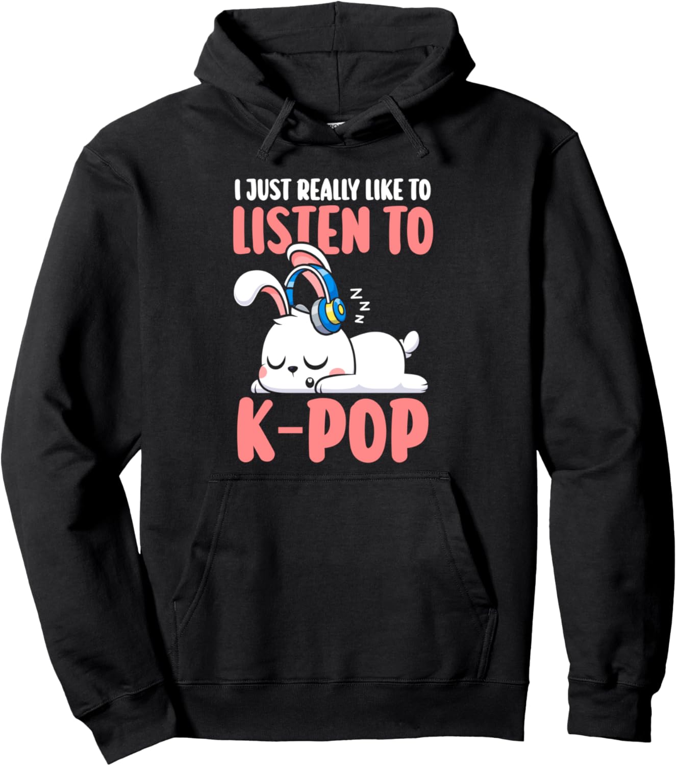 

Мне просто очень нравится слушать K-pop. Товары с символикой K-pop, худи K-Pop Merch Gifts, черный