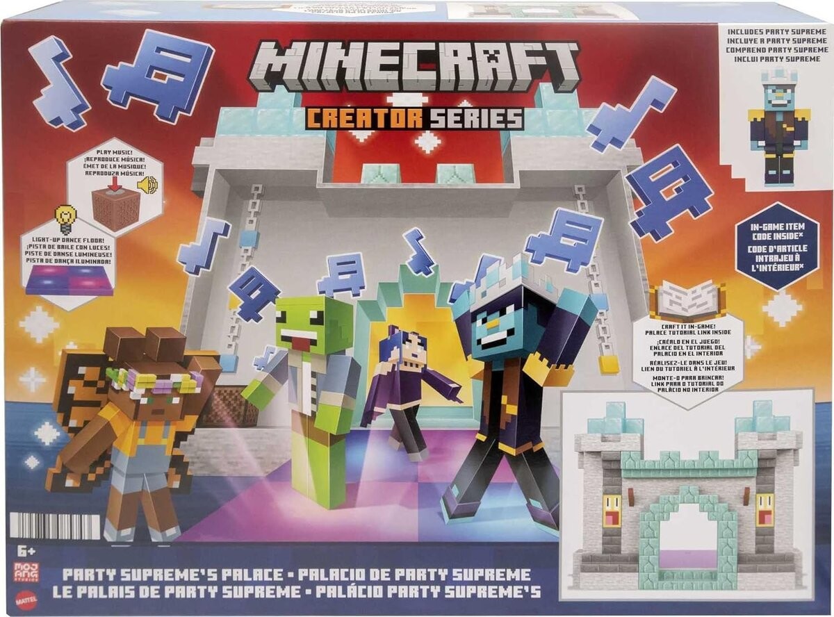 

Minecraft Creator Series Set Party Supreme's Palace фигурка звук и музыка Mattel