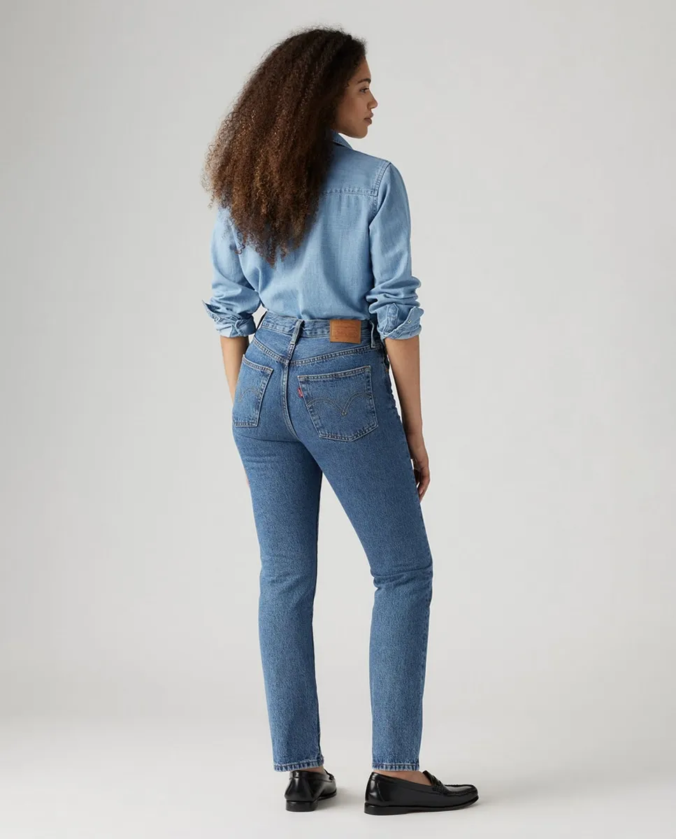 

Женские прямые джинсы 501 Levi's, синий