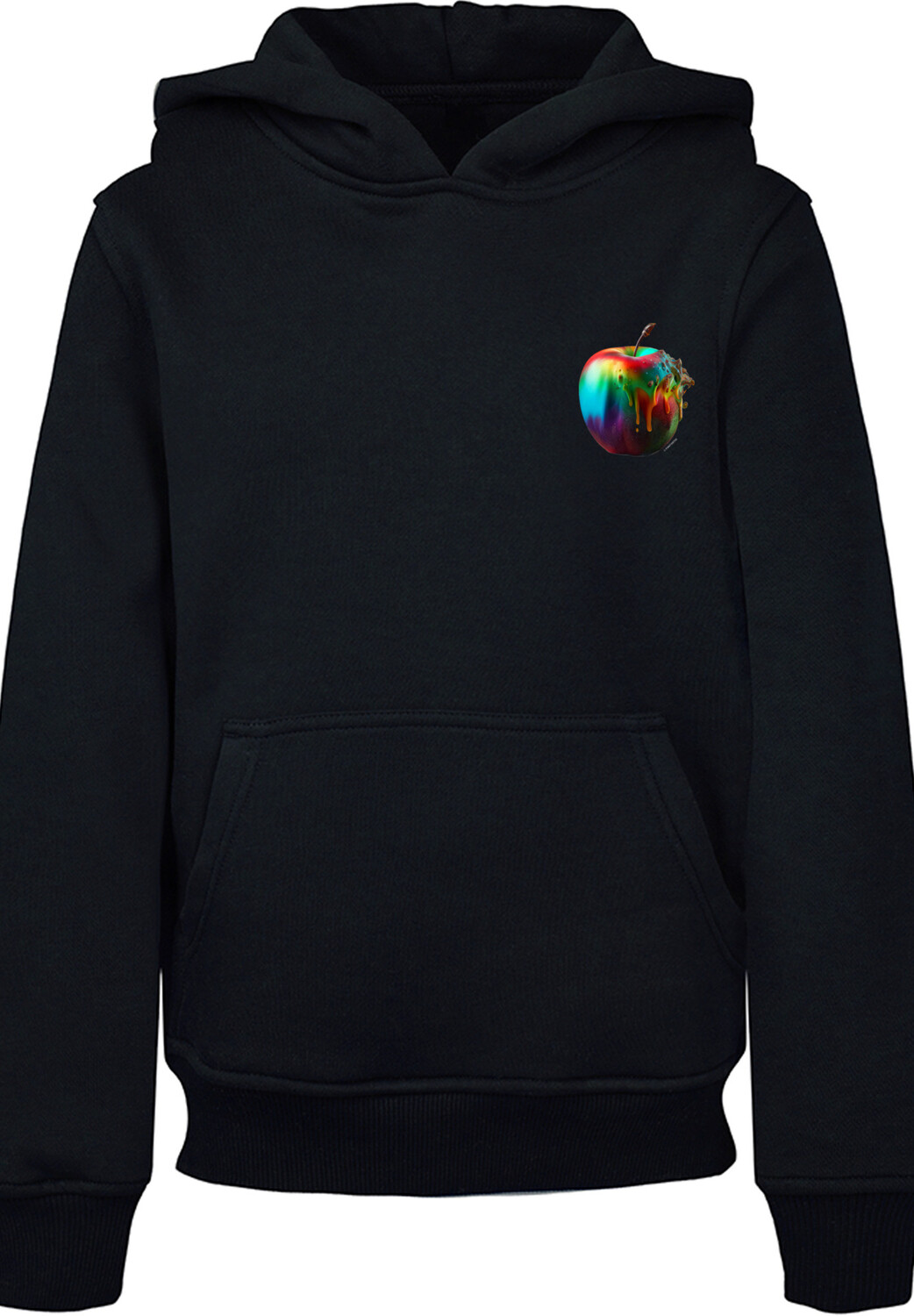 

Пуловер F4NT4STIC Hoodie Colorfood Collection Rainbow Apple, черный