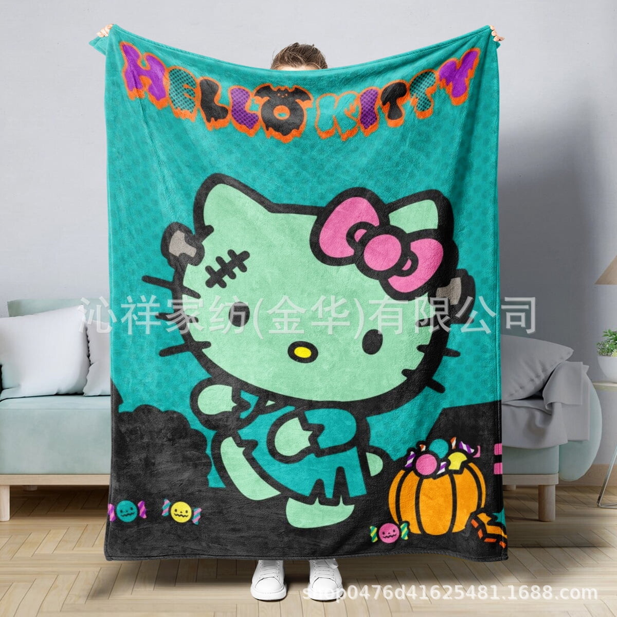 

Одеяло Sanrio Hello Kitty YJ Yejun, бирюзовый