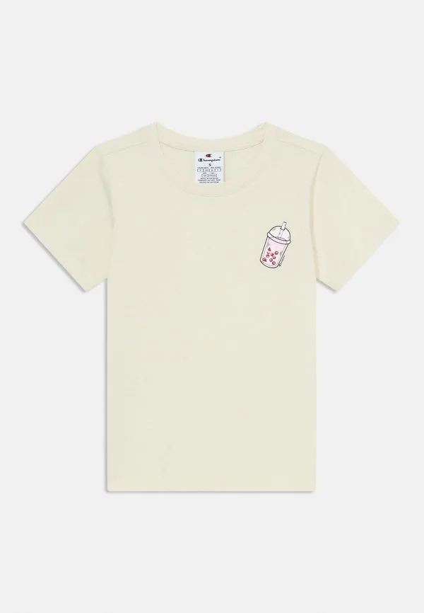 Футболка с графическим принтом и круглым вырезом Champion, Beige — фото 4