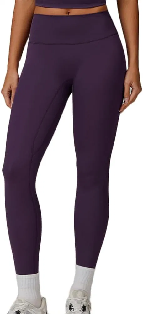 Женские леггинсы для бега и йоги, High-Waisted, Dark Purple