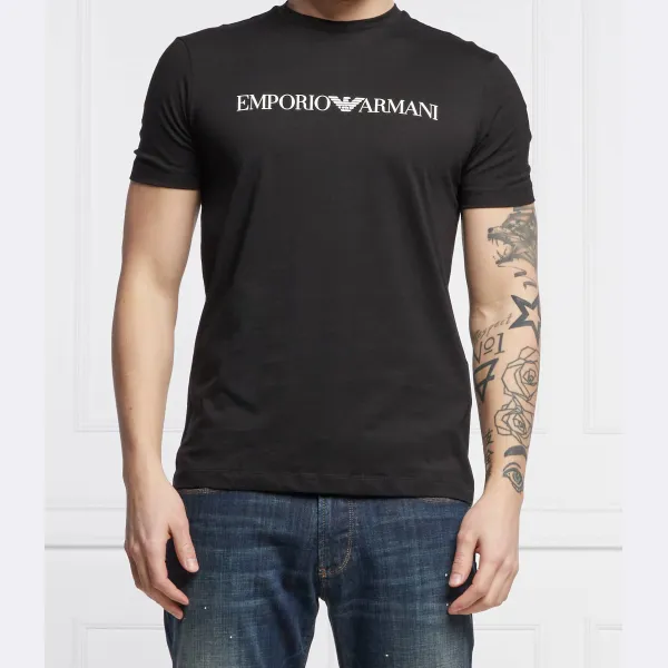 

Футболка стандартного кроя Emporio Armani, черный