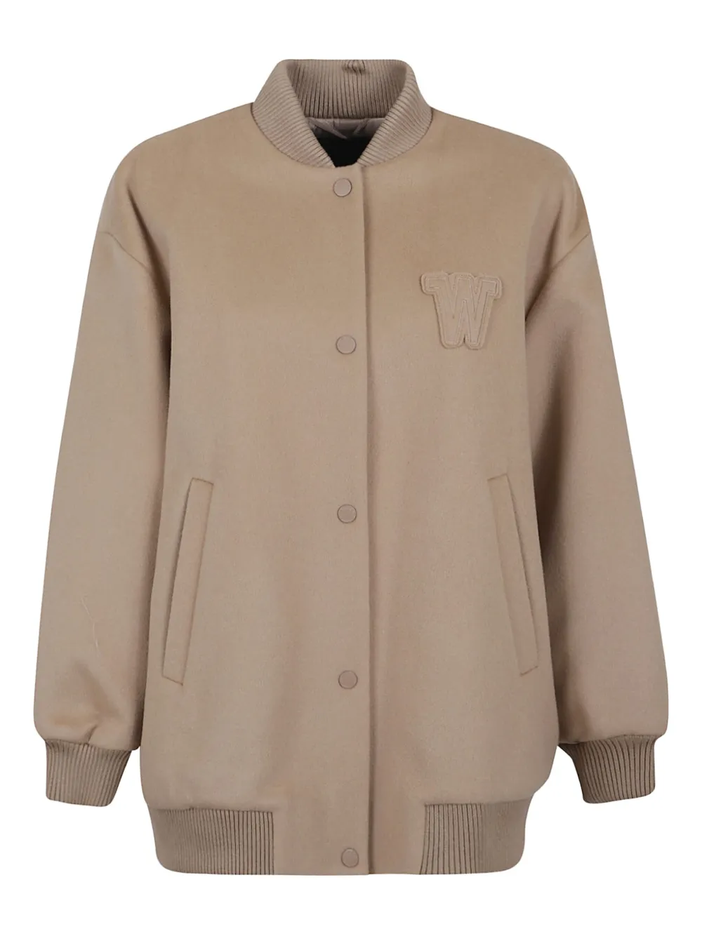 

Бомбер с нашивкой-логотипом Weekend Max Mara, нейтральный