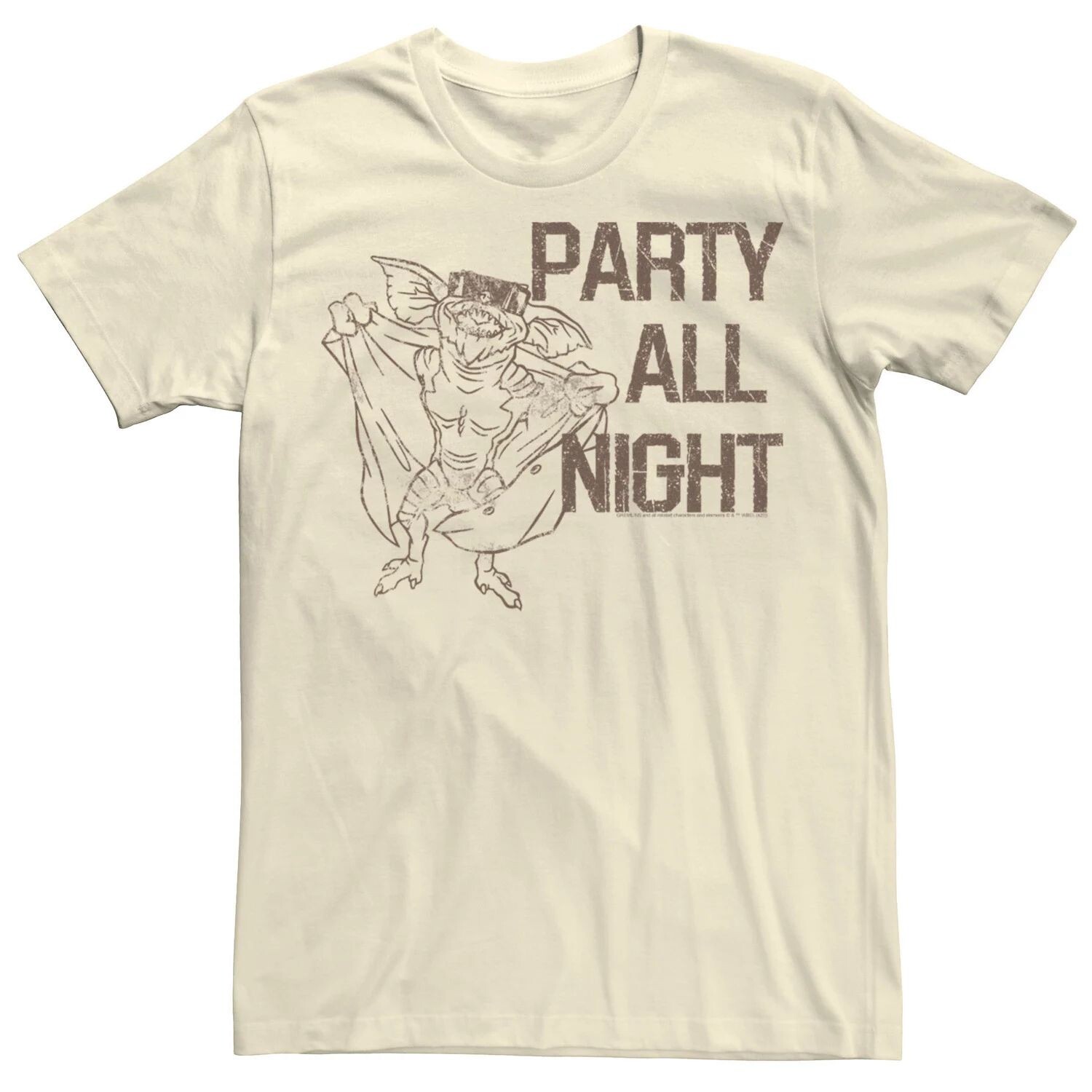 

Мужская футболка с плакатом Gremlins Party All Night Licensed Character
