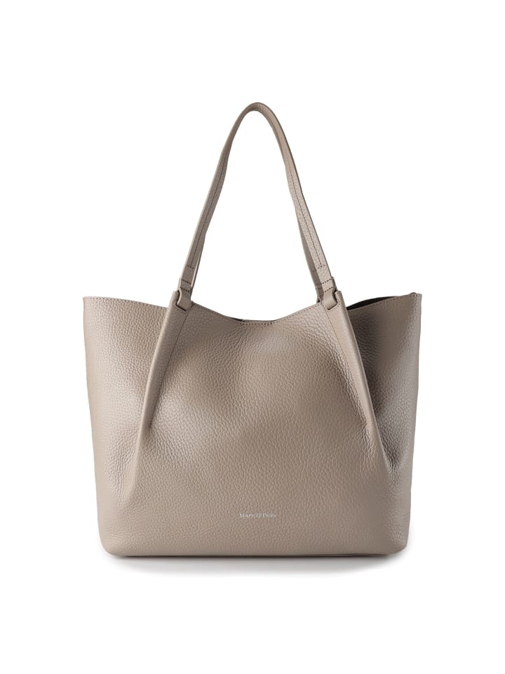 

Сумка-шоппер, кожа, 42 см, мелово-лилового цвета Marc O'Polo