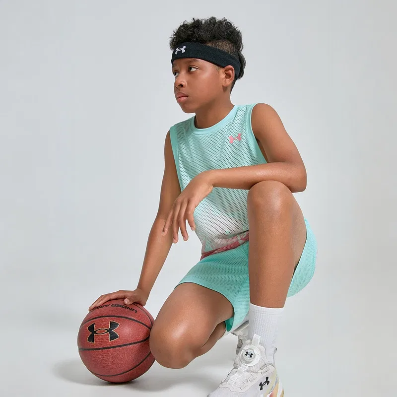 Повседневная спортивная одежда Basketball Collection для подростков Under Armour, Mint Green — фото 4