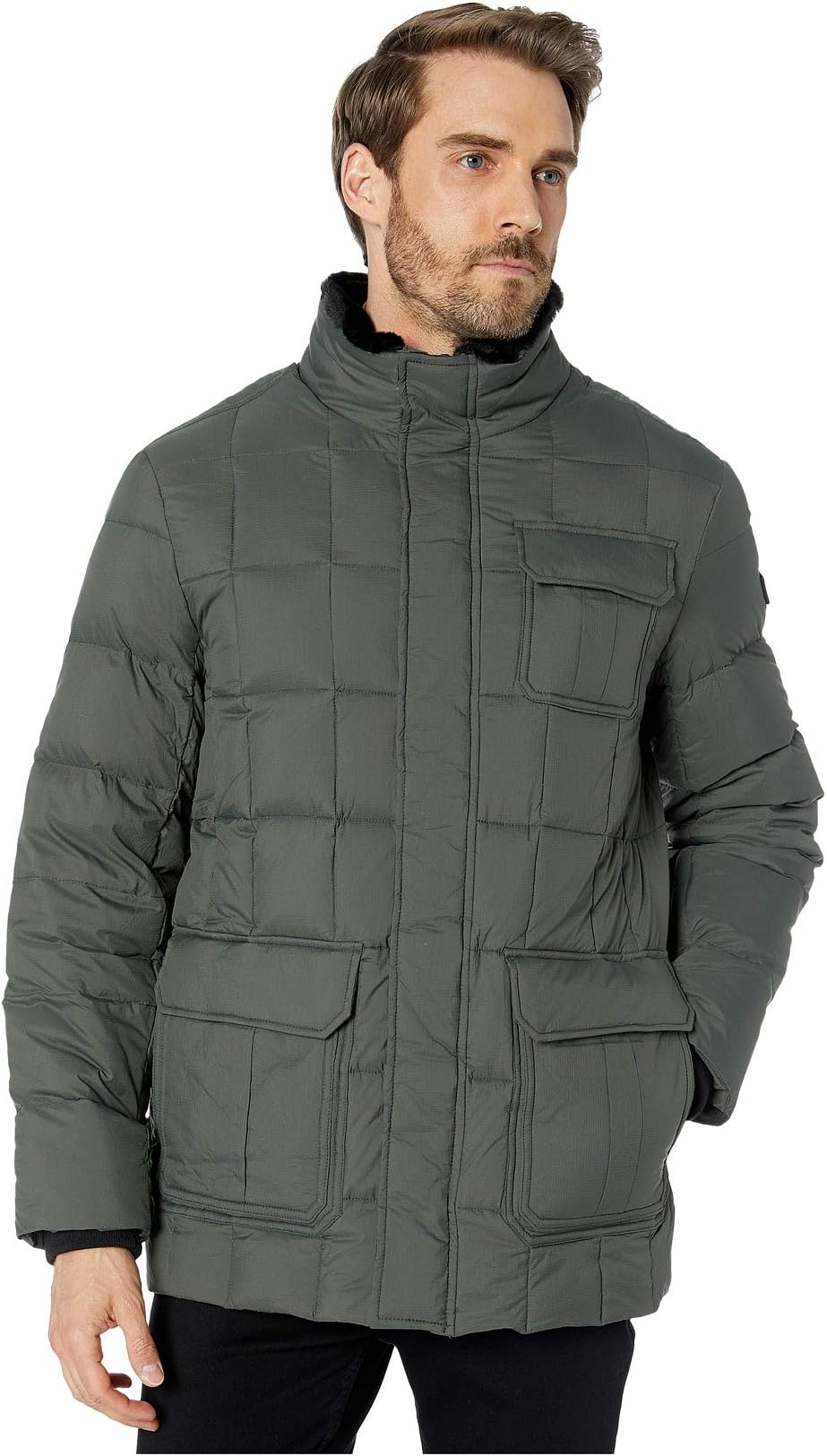 

Куртка Tumi Puffer Box Quilt Jacket, цвет Military