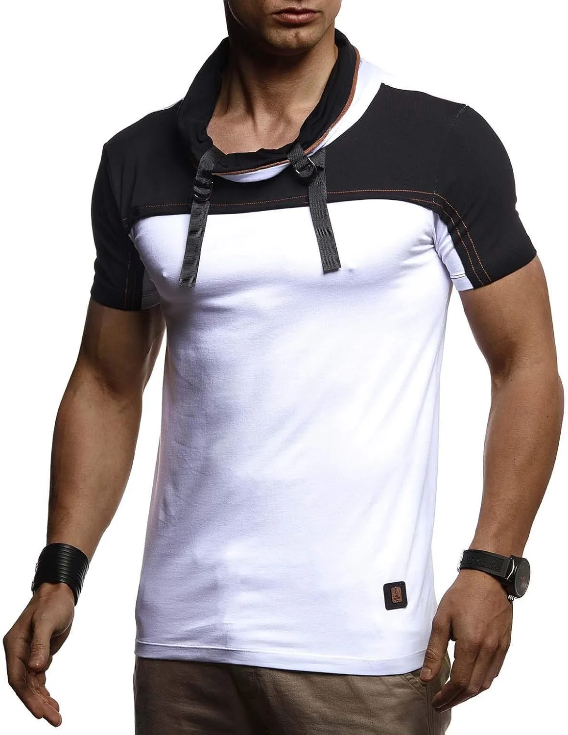 

Футболка Leif Nelson Modern с круглым воротом, Slim Fit, LN4865