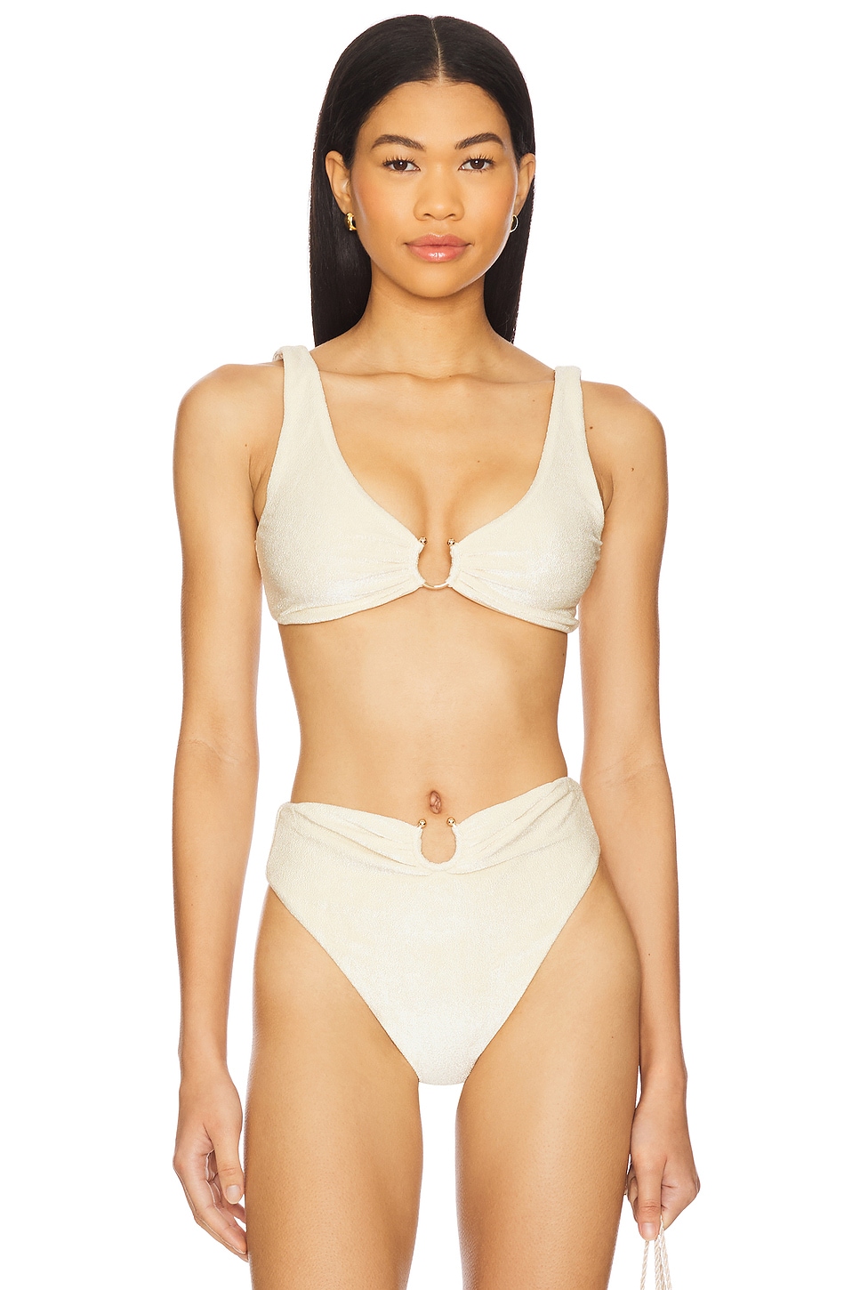 

Топ бикини Reiss Jade Swim, sandstone