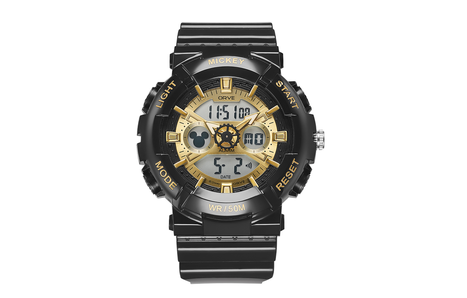 

Disney Часы Mickey Series Electronic Movement TPU Strap Watch Unisex Gray Dial, MK-15140B1