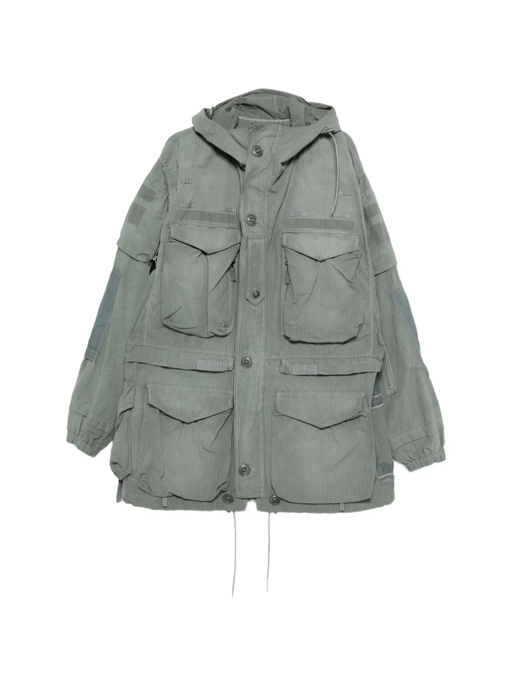 

Пальто с капюшоном и множеством карманов Maison Margiela, серый