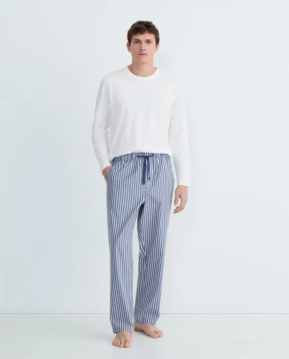 

Мужские длинные пижамные штаны Dustin, темно-синий