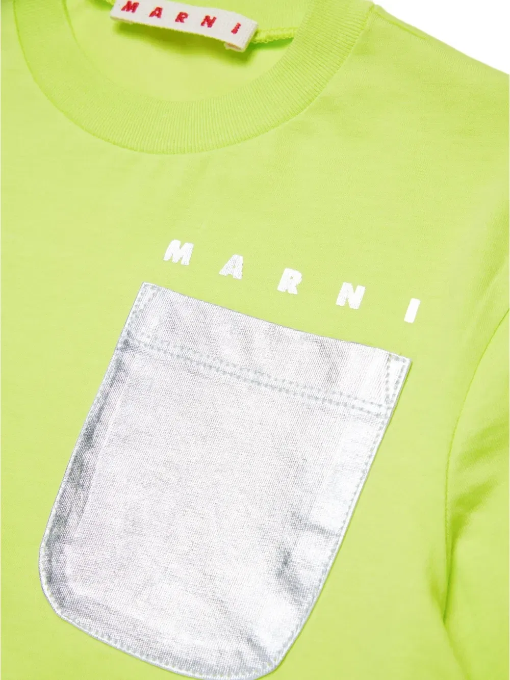 Футболка с логотипом Marni Kids, зеленый — фото 4