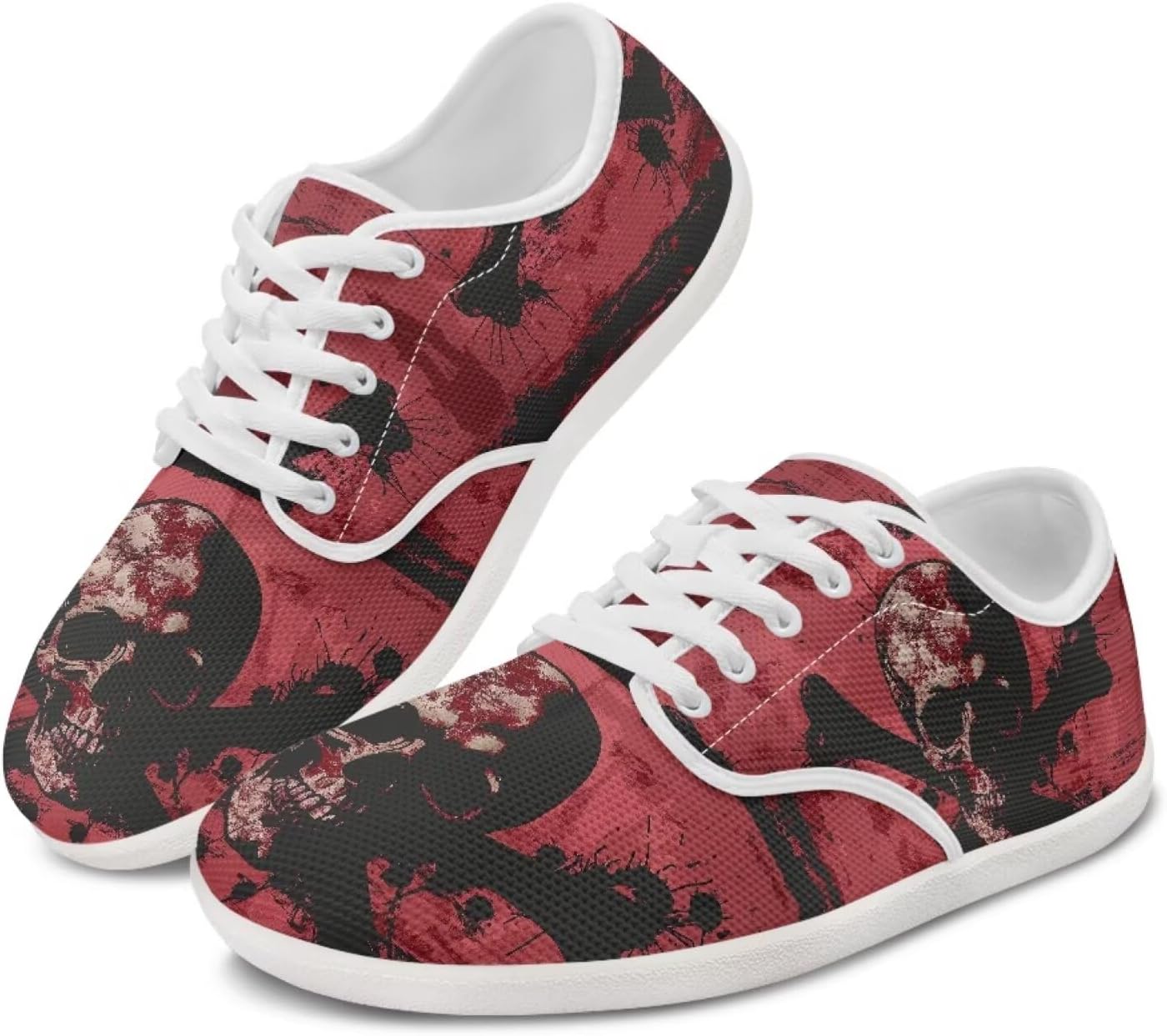 

Женские босоножки Forchrinse Blue Galaxy с принтом кошки, с широкой носочной частью, кроссовки для ходьбы и бега, нулевая разница высот, шнуровка, Blood Skull