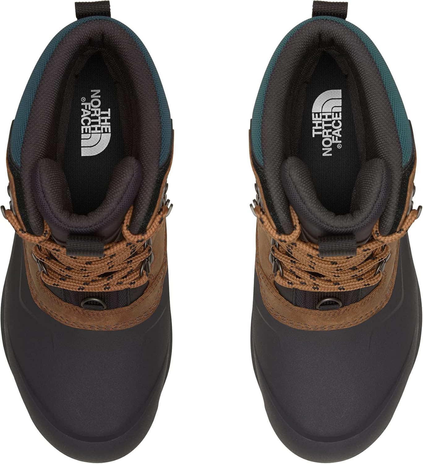 Мужские водонепроницаемые снежные ботинки THE NORTH FACE Chilkat V 400, 400 г премиального утеплителя, черный/коричневый — фото 3