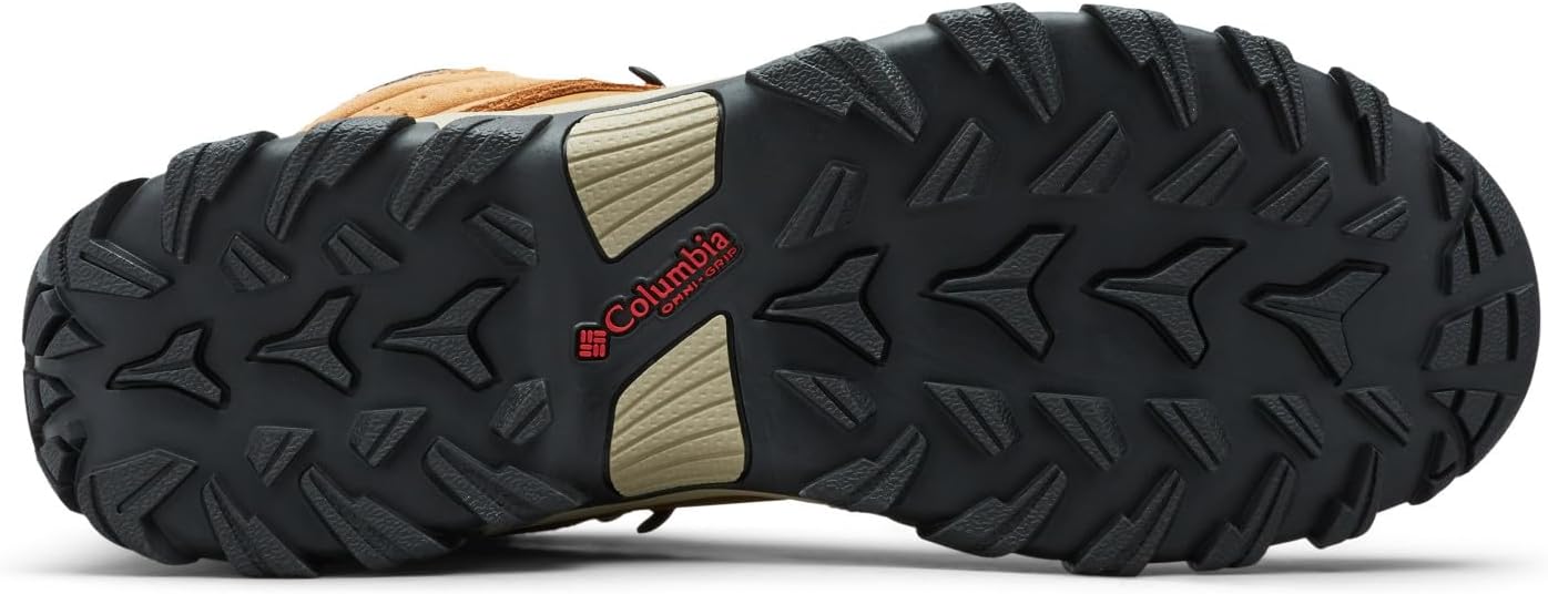 Кроссовки для похода Columbia Newton Ridge Plus II Suede Waterproof, Elk/Mountain Red — фото 3