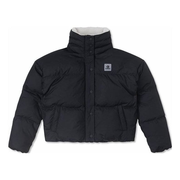 

Куртка short down puffer jacket 'black' Converse, черный