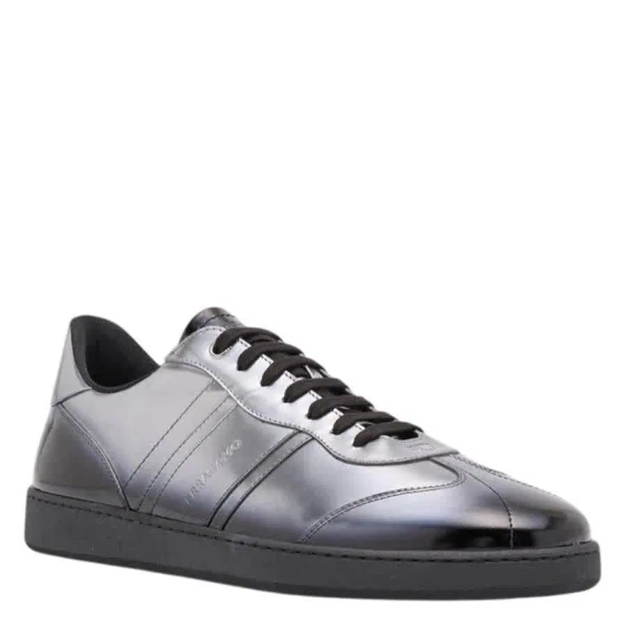 Кроссовки Ferragamo Achille Low-Top Salvatore Ferragamo, светло-серый — фото 2