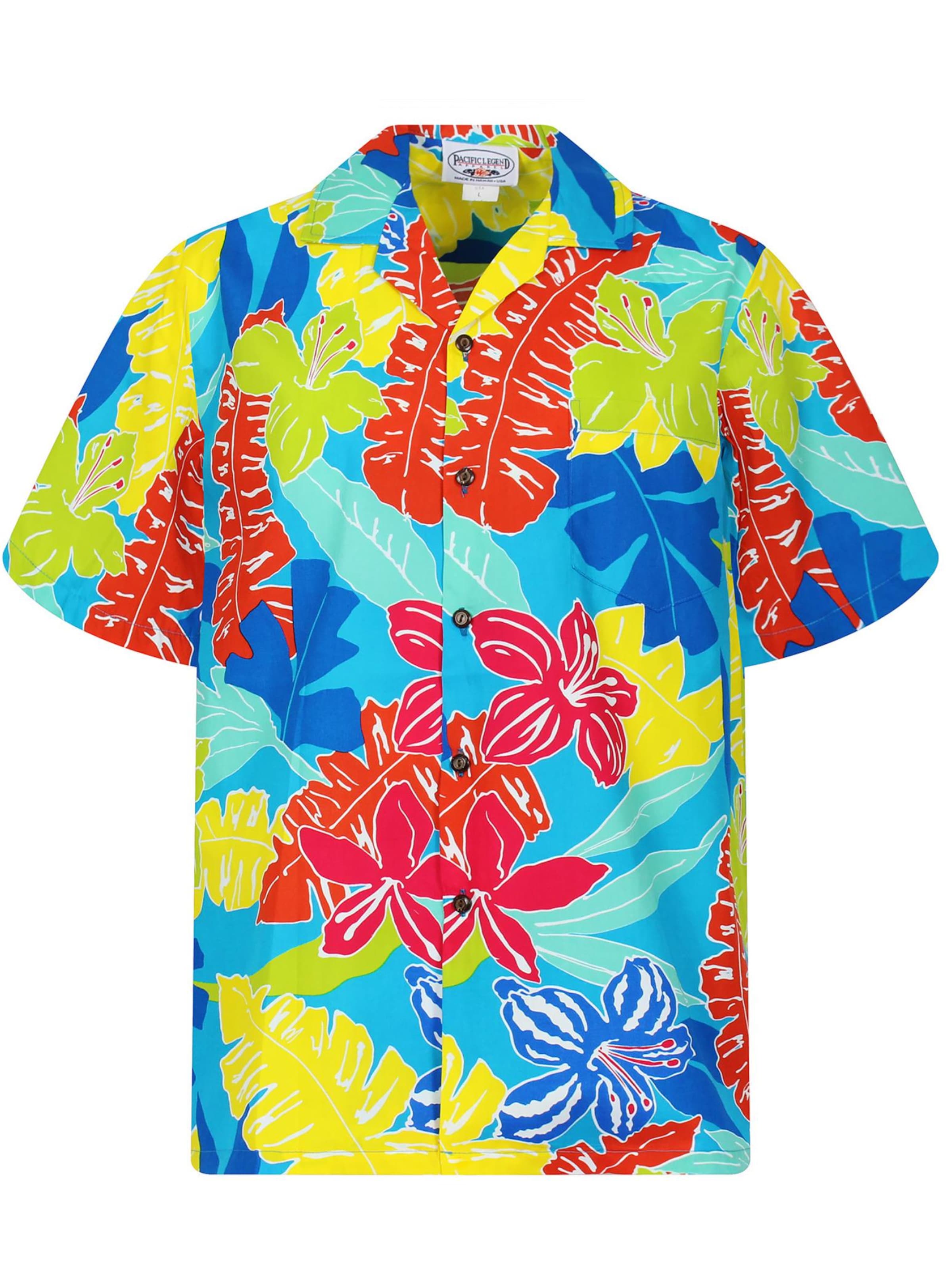 

Pacific Legend Рубашка на пуговицах 'Funky' в цвете бирюза, Regular fit