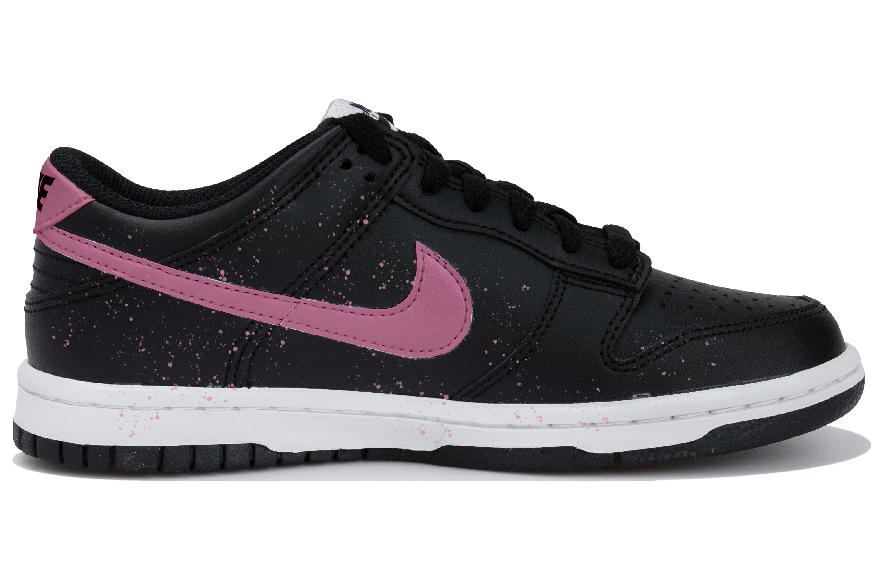 Детские кроссовки для скейтбординга Dunk Low Top для подростков Nike, черный/красный — фото 2