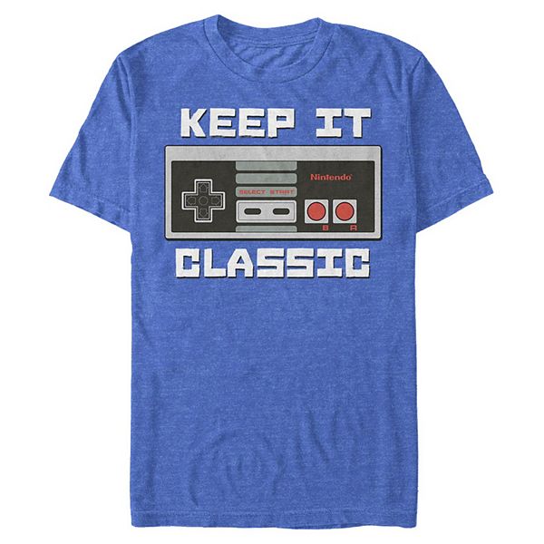 

Футболка с принтом Nintendo Keep It Classic Licensed Character, Royal Heather