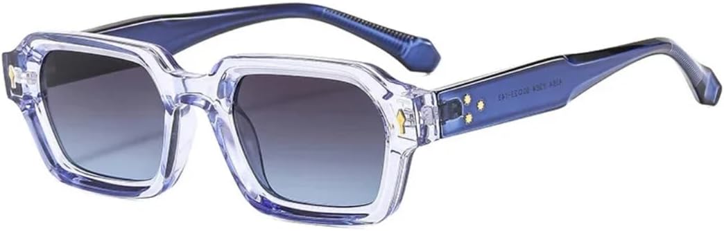 

Солнцезащитные очки с защитой UV400 | Двухцветные заклепки с градиентным переходом цвета | Для женщин и мужчин, для занятий спортом на открытом воздухе и вождения DSVIGF, Blue Gray Blue