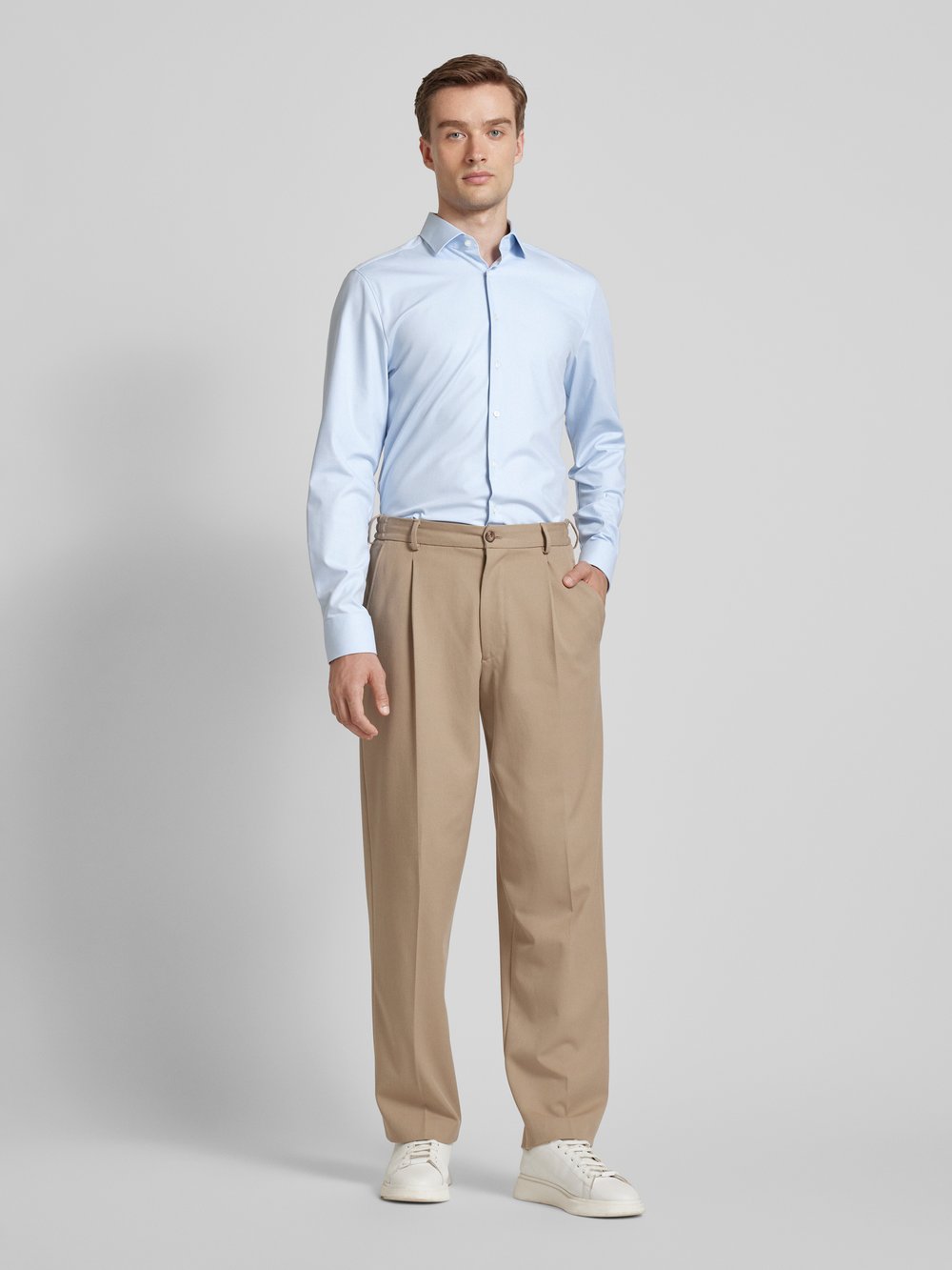 

Рубашка делового покроя Slim Fit OLYMP Level Five, синий