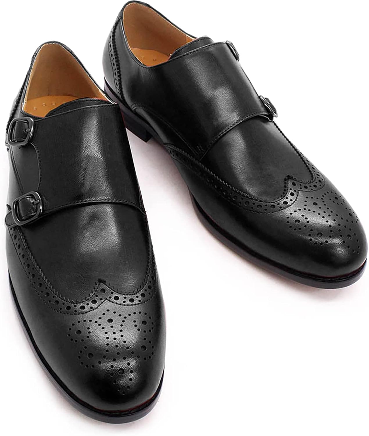 

Мужские лоферы с двумя пряжками Monk из натуральной кожи, мокасины на каждый день и для официальных мероприятий, слипоны, свадебные и туфли, темно-коричневые, размер 43 Generic