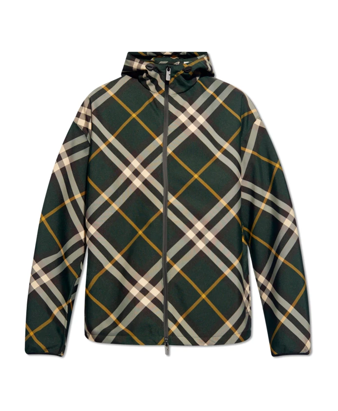 

Клетчатый пиджак Burberry, зеленый