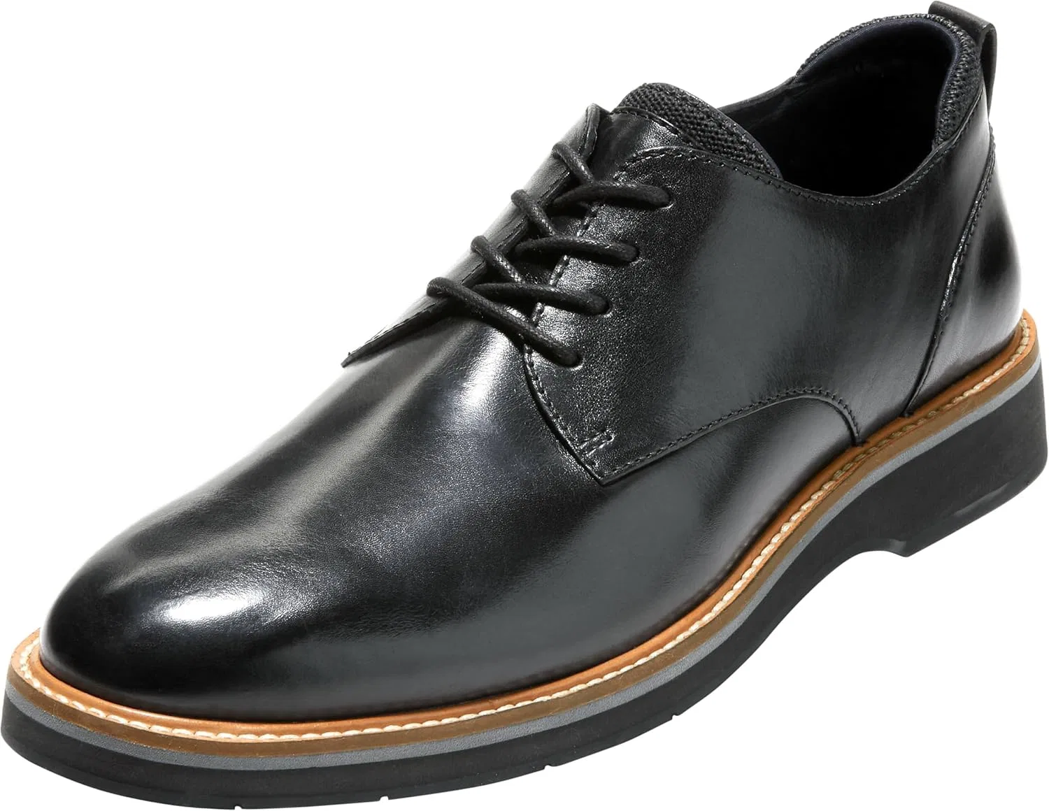 Мужские оксфордские туфли Cole Haan Osborn Grand 360 с гладким носком, Black