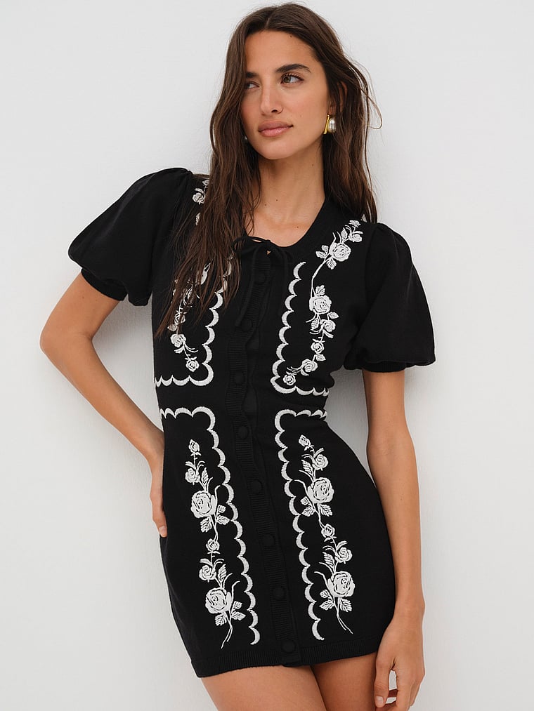 

Платье мини Жозефина For Love & Lemons, черный
