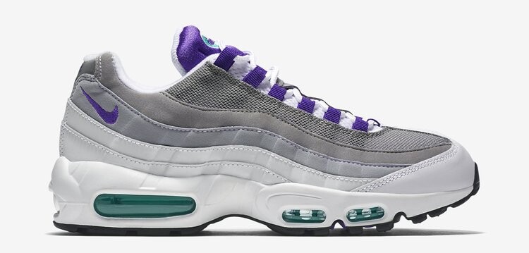 Кроссовки Nike Air Max 95 'Grape', белый — фото 3