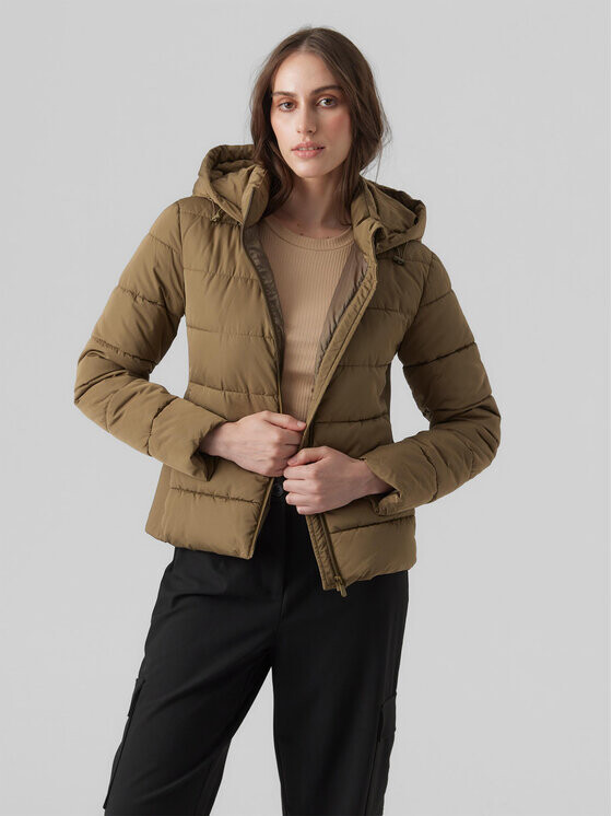 

Пуховик стандартного кроя Vero Moda, хаки