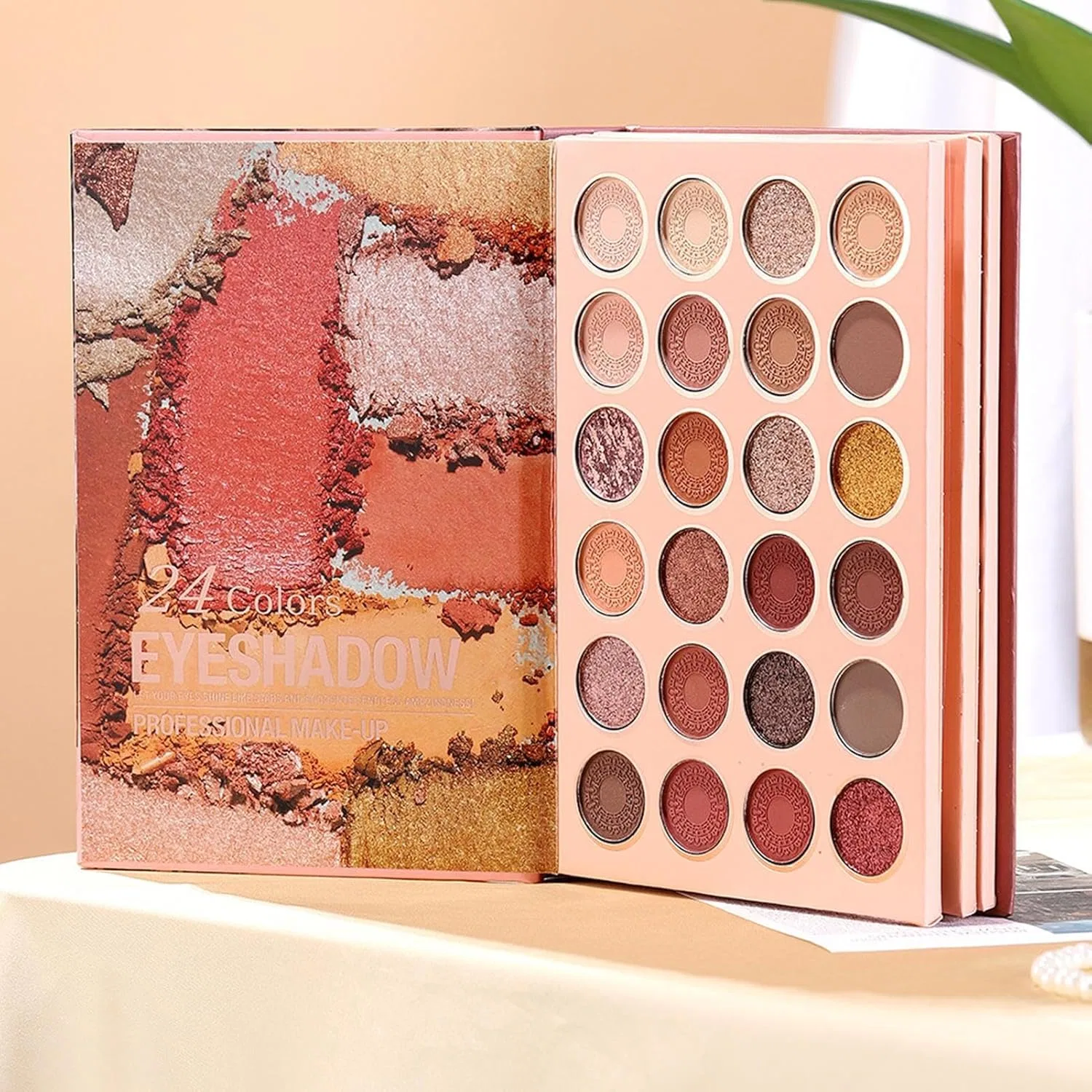 Тени для век Shimmer Eye Shadow Palette, 54 цвета, No Brand — фото 4