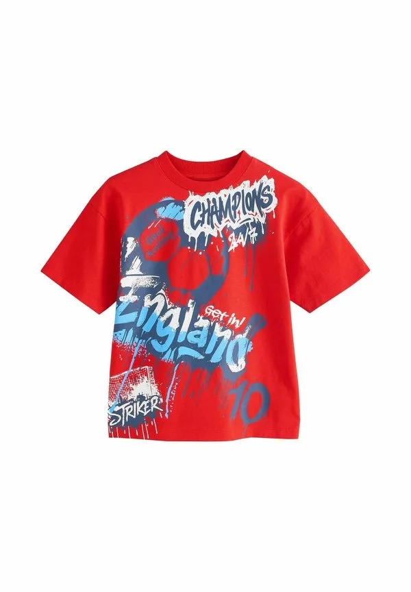 Футболка с футбольным принтом стандартного кроя Next, Red England