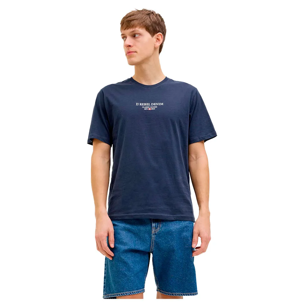 

Футболка с коротким рукавом Jack & Jones Jeans Rebel Print, синий