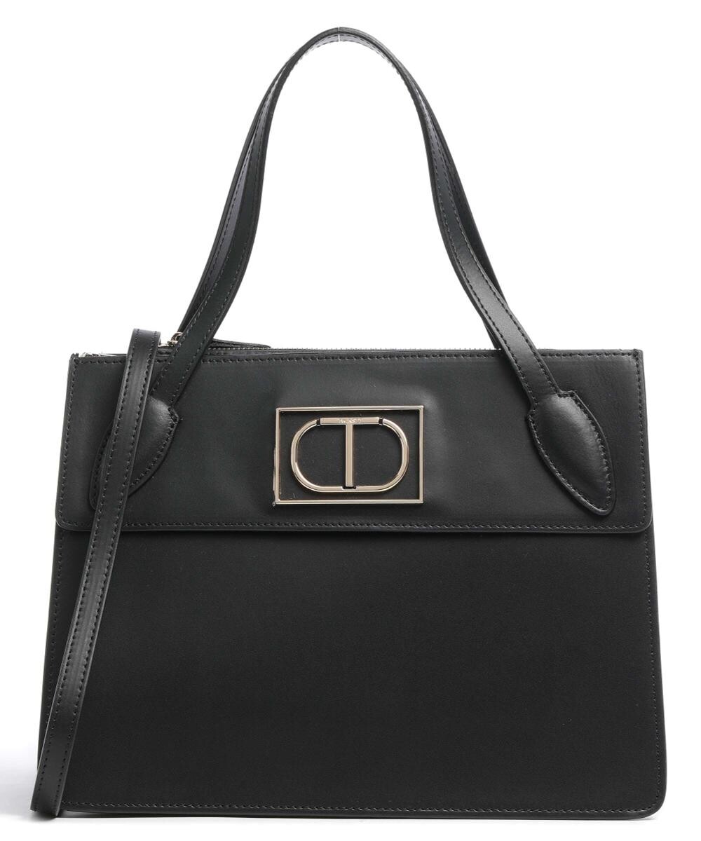 

Сумочка Basic Leather из мелкозернистой кожи Twinset, черный